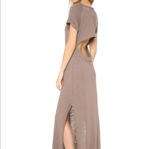 Free People fitted maxi dress! Open back!